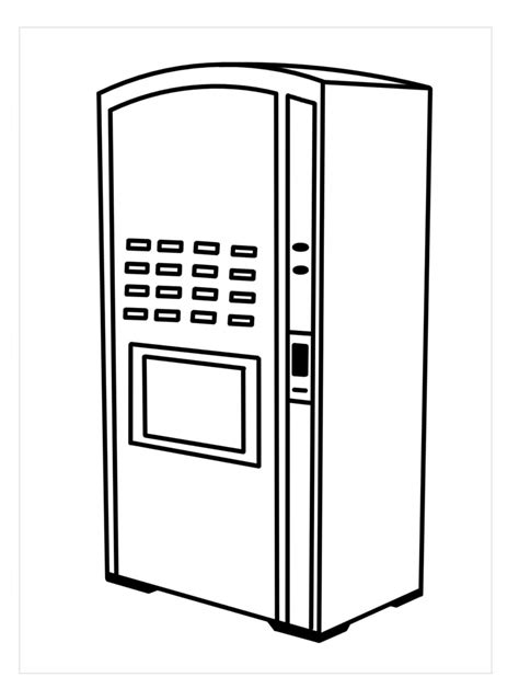 M Quina Expendedora Para Colorear Imprimir E Dibujar Coloringonly