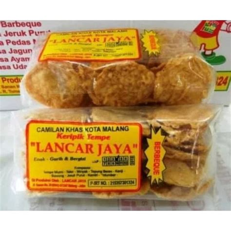 Jual Keripik Tempe Aneka Rasa Lancar Jaya Khas Malang Shopee Indonesia