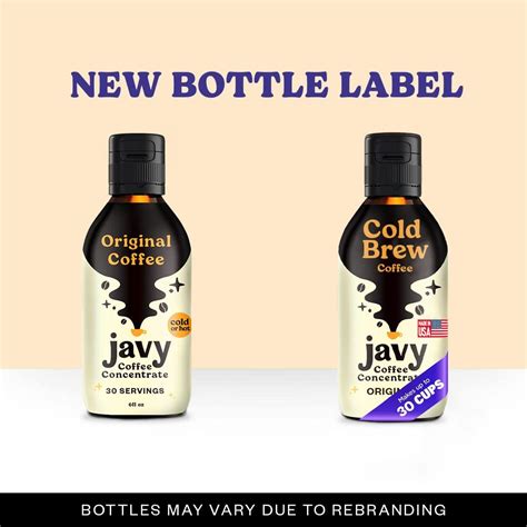 Javy Coffee 30x Cold Brew Coffee Concentrate Perfect For Instant Iced Coffee Cold Brewed