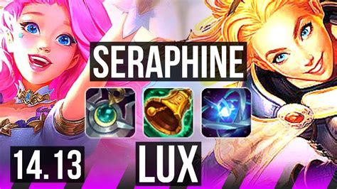 SERAPHINE Ezreal Vs LUX Ashe SUP Rank 2 Seraphine 5k Comeback