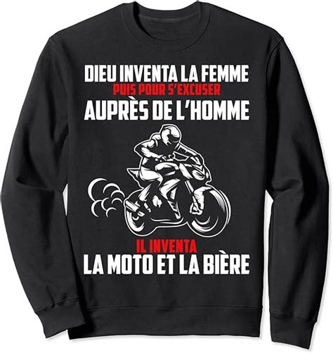 Homme Motard Moto Cadeau Motocross Motocycliste Motards Sweatshirt