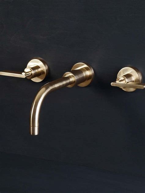 Wall Mounted Basin Taps Handcrafted From Solid Brass Basin Taps Wall