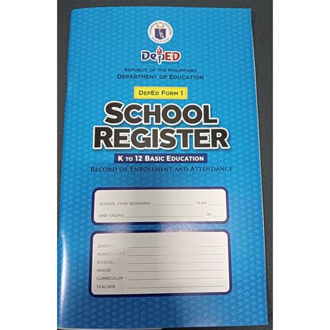 Form School Register Book Shopee Philippines