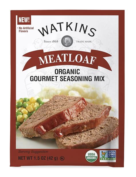 Watkins Organic Gourmet Seasoning Mix Meatloaf 1 5 Oz Pouch 1 Count Grocery