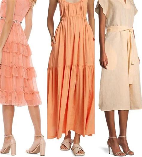 10 Best Color Shoes To Go With Peach Dresses Outfits ShoeTease