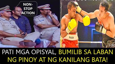 Pati Mga Matataas Na Opisyal Bumilib Sa Laban Ng Pinoy At Ng Kanilang