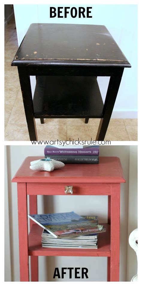 Thrifty Side Table Makeover Annie Sloan Chalk Paint Diy Table