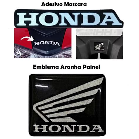 Adesivo Mascara Frontal Honda CG 160 Emblema Quadrado Aranha CG 150