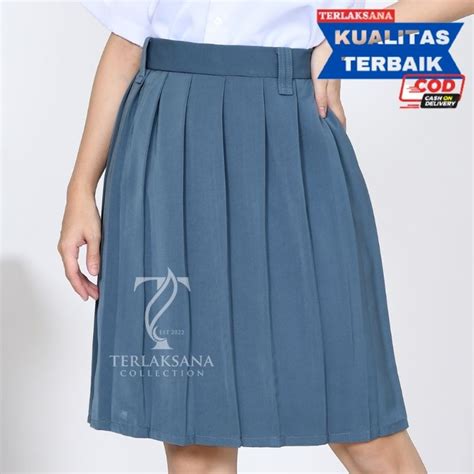 Jual Rok Rempel Pendek Sma Rok Seragam Sekolah Bahan Licin High Twist