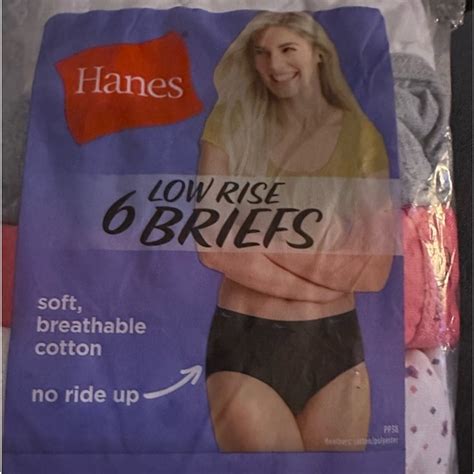 Hanes Intimates And Sleepwear Hanes Womens Lowrise Briefs Underwear 6 Pack New With Tags Size