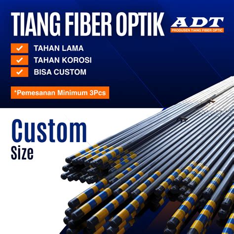 Jual Tiang FO Fiber Optik Telkom Dan Telepon Berkualitas Custom Spec