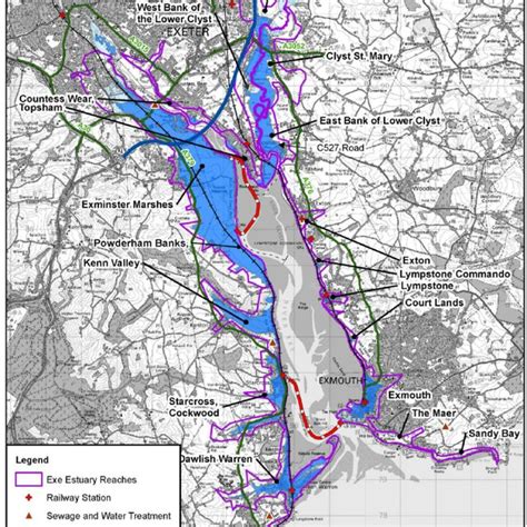 Overview Of The Exe Estuary And Its Key Features Download Scientific Diagram