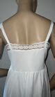 Vintage Sexy Nylon Lace Full Slip Size White Lingerie Movie Star Back Slit EBay