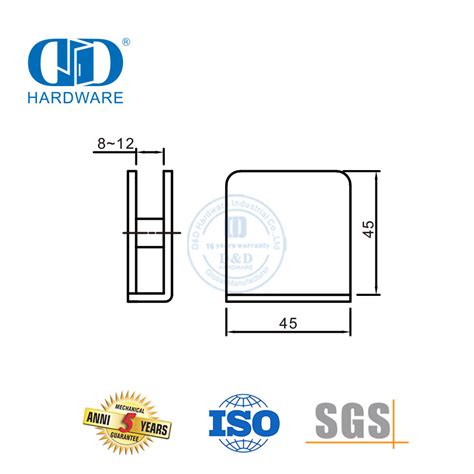 Stainless Steel Glass Clamp Glass Clip Glass Holder For Bathroom Ddgc001 Buy Glass Clip Glass