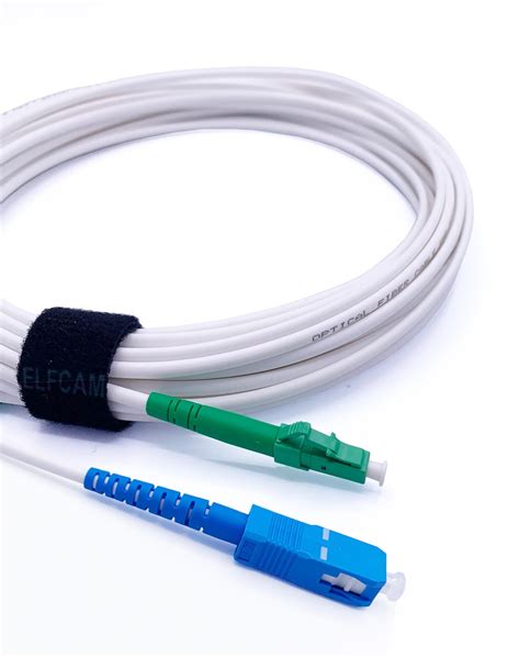 Elfcam Cable A Fibre Optique Lc Apc A Sc Upc Monomode Simplex