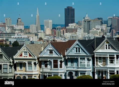 Painted Ladies at Alamo Square, San Francisco Stock Photo - Alamy