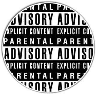 Fire Transparent Parental Advisory Logo