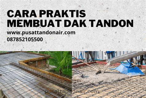 Cara Langkah Praktis Membuat Dak Tandon Tangki Toren Air