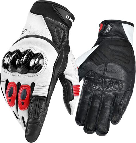 INBIKE Guantes Moto Piel Cuero con La Funcionalidad De Pantalla TÁCtil