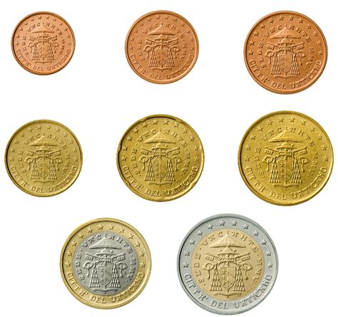 Euro Coins Citt Del Vaticano Monete Citt Del Vaticano