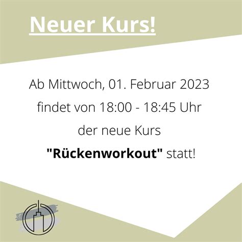 Neuer Kurs R Ckenworkout Ab Dem Gesund Leben Aktiv