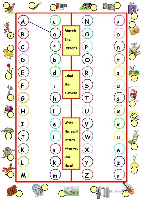 Alphabet Match Worksheets