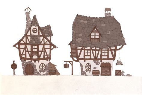 Medieval House Drawing at GetDrawings | Free download