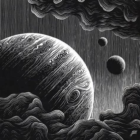 Dark Black and White Drawings | Scratchboard art, Black and white ...