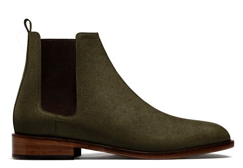 Botas Chelsea 2 Tonos Serraje Verde