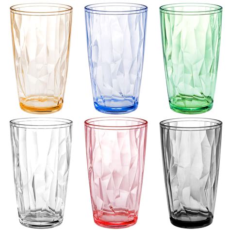 Hedume Pack Oz Ml Unbreakable Premium Drinking Glasses Set Of