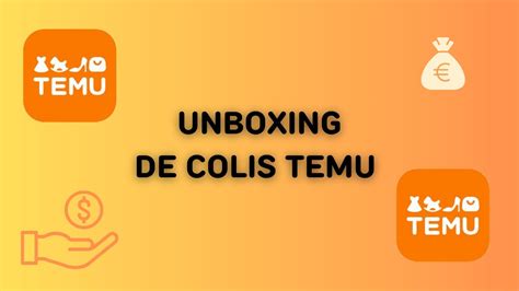 UNBOXING COLIS TEMU YouTube