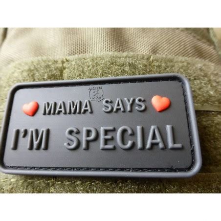 JTG MAMA SAYS IM SPECIAL Blackops 3D Rubber Patch