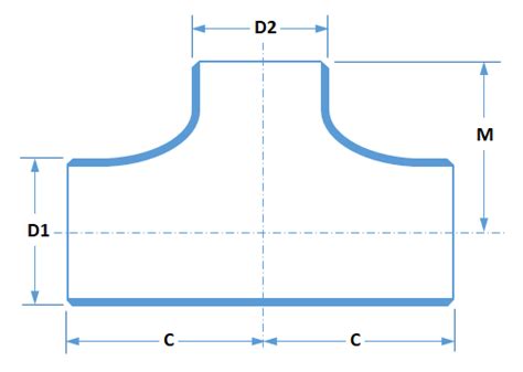 Dimensions Of Reducing Outlet Tees Asme B16 9