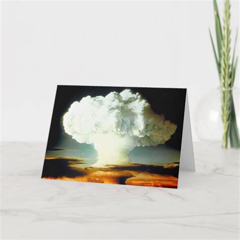 Funny Humor Nuclear Fallout Happy Birthday Card Zazzle