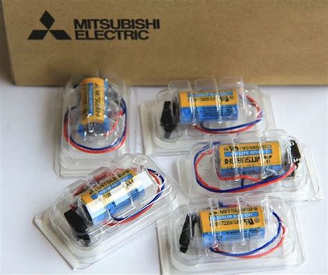 5 unidades 1700mAh ER17330V 3 6V Batería de litio para Mitsubishi