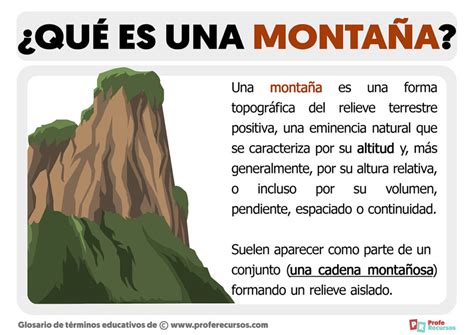 Qué es una Montaña