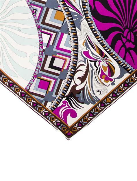 Emilio Pucci Silk Printed Scarf Scarves And Shawls Accessories