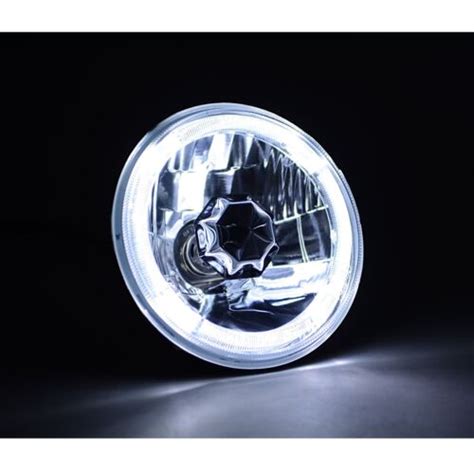 White Led Halo Halogen Light Bulb Headlight Angel Eye Crystal