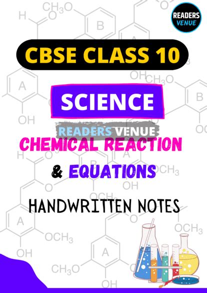 Chemical Reactions And Equations Handwritten Notes New Readers Venue