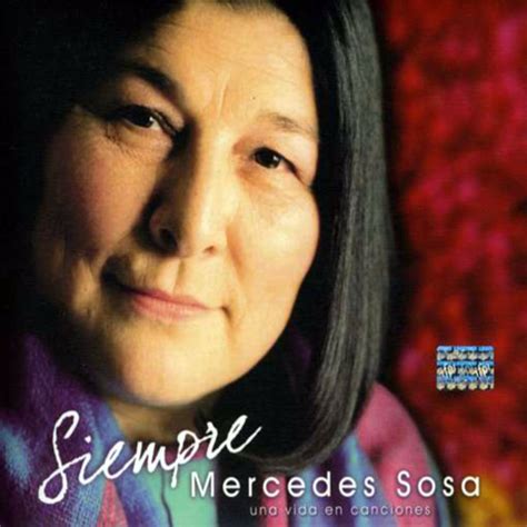 Car Tula Frontal De Mercedes Sosa Siempre Una Vida En Canciones Portada