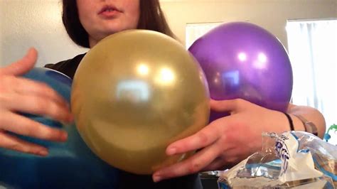 Asmr Blowing Up Latex Balloons Youtube