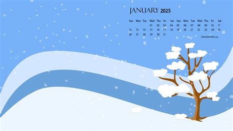 January 2025 Desktop Wallpaper Calendar - CalendarLabs