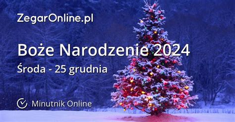 Boże Narodzenie 2024 Minutnik Online ZegarOnline pl