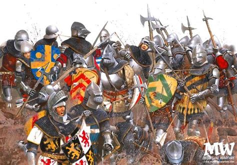 French And English Forces Duke It Out During The Battle Of Agincourt