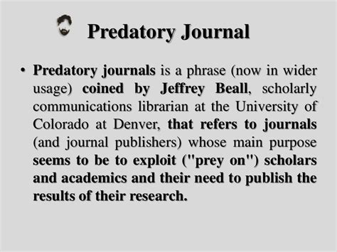 Predatory Journals