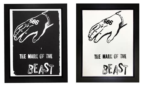 Mark of the Beast Positive and Mark of the Beast Negative two works by Andy Warhol on artnet