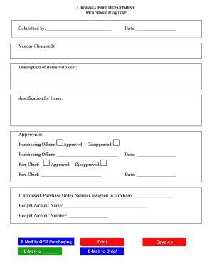 Purchase Request Form Fill Online Printable Fillable Blank Pdffiller