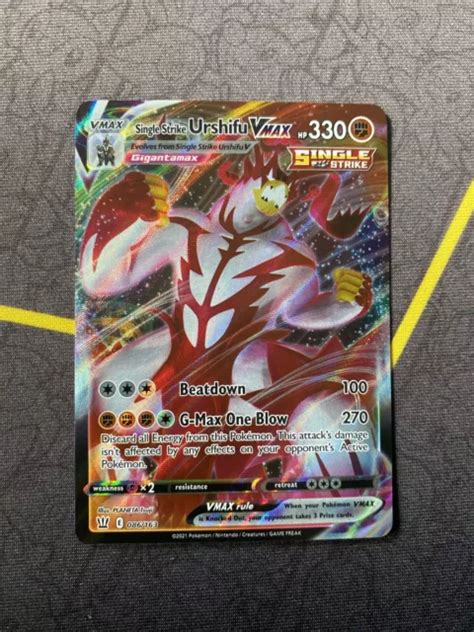 Single Strike Urshifu Vmax Pokemon Battle Styles Pack Fresh Nm