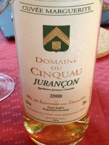 Domaine du Cinquau Cuvée Marguerite Jurançon Vivino France