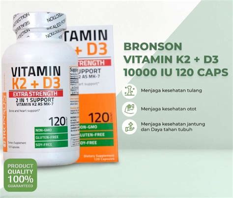 Jual Bronson Vitamin D K Iu Extra Strength Isi Capsule Di